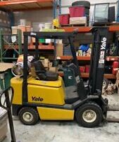 2007 YALE GLP040AENUAE085 4000LB PNEUMATIC FORKLIFT LPG LIFT TRUCK HI LO 84/189