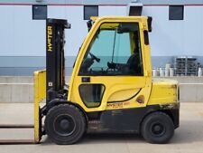 2012 HYSTER H60FT GAS 3 STAGE MAST 6000 LB SIDE-SHIFT PNEUMATIC FORKLIFT YALE