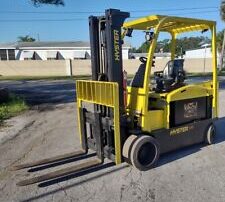 Hyster E100XN 10,000LBS Used Forklift w/ Triple Mast 36V Electric with Charger